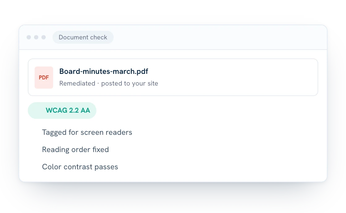 Example ada dashboard illustration