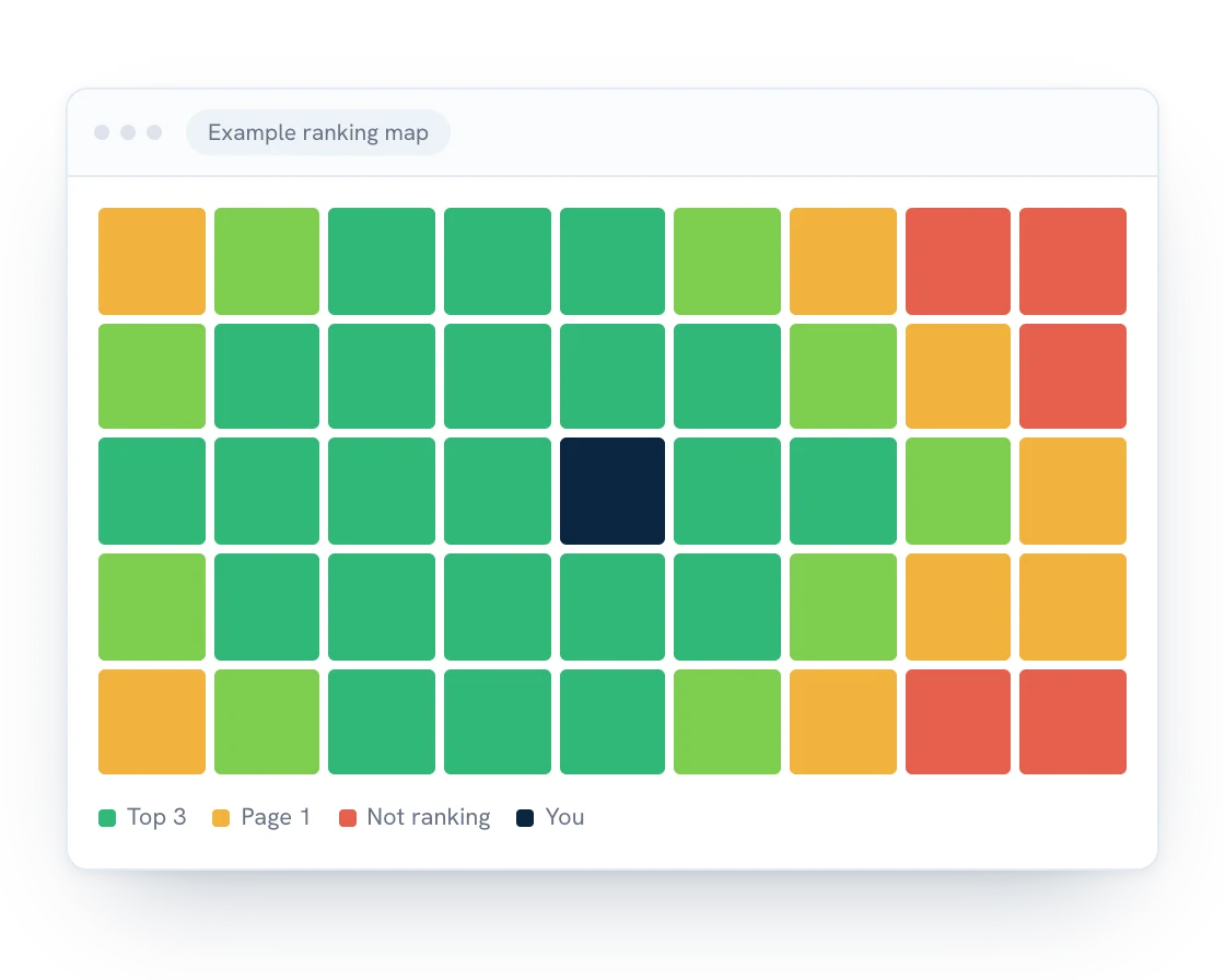 Example seo dashboard illustration