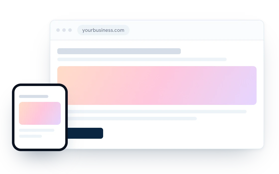 Example web dashboard illustration